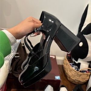 Black Patent Leather Women's Shoes